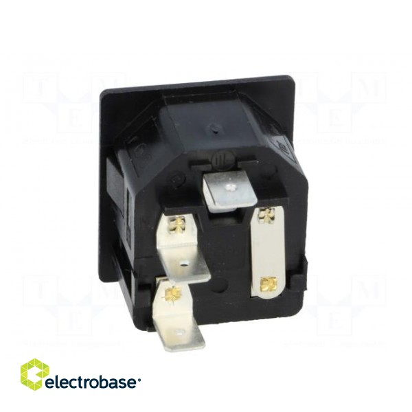 Connector: AC supply | socket | male | 10A | 250VAC | IEC 60320 | UL94V-0 image 5