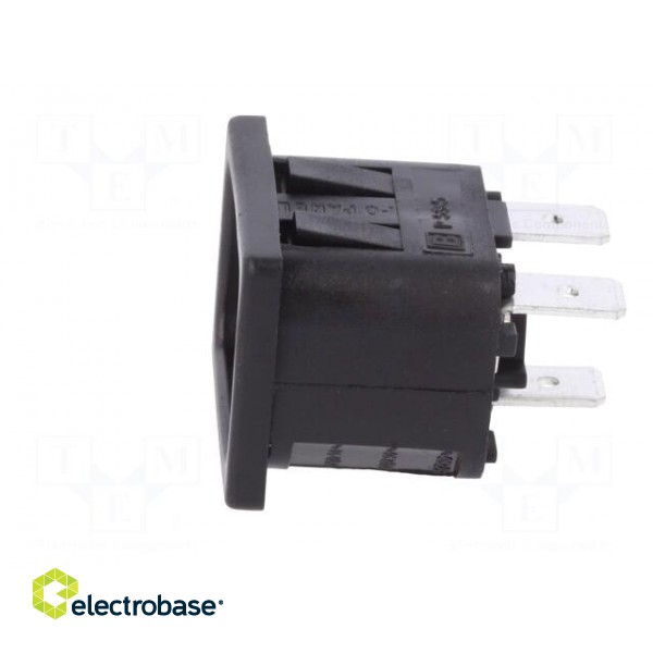 Connector: AC supply | socket | male | 10A | 250VAC | IEC 60320 | UL94V-0 paveikslėlis 3