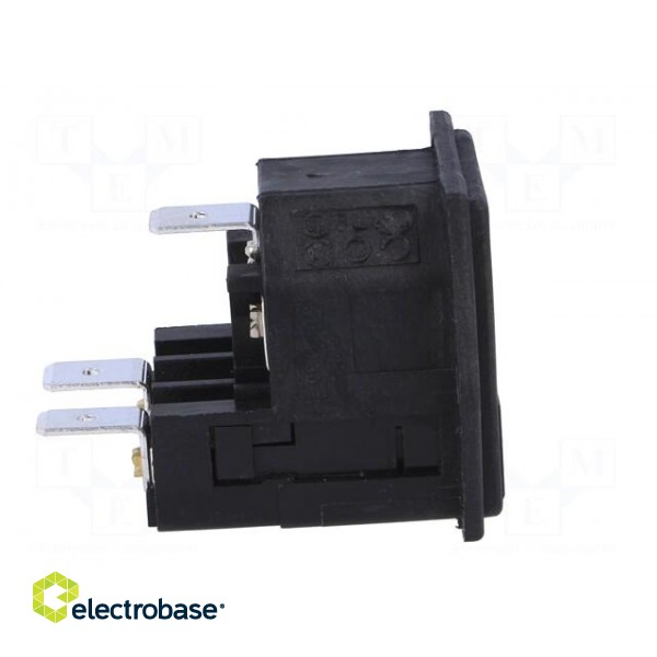 Connector: AC supply | socket | male | 10A | 250VAC | IEC 60320 | C14 (E) фото 7