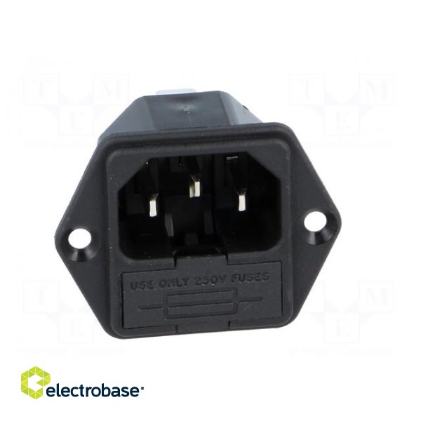 Connector: AC supply | socket | male | 10A | 250VAC | IEC 60320 | UL94V-0 фото 9