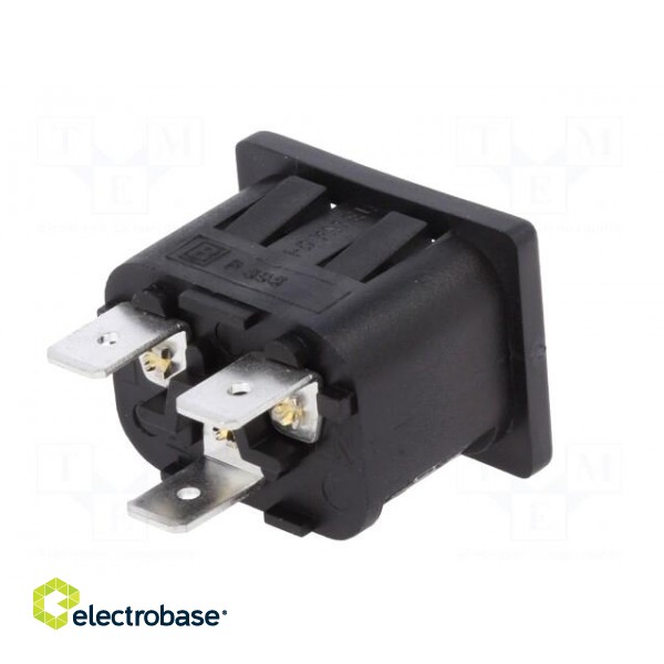 Connector: AC supply | socket | male | 10A | 250VAC | IEC 60320 | UL94V-0 фото 6