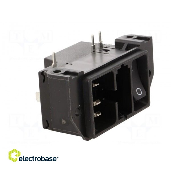 Connector: AC supply | socket | male | 10A | IEC 60320 | C14 (E) | THT image 8