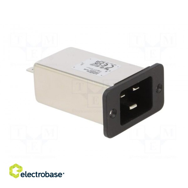 Connector: AC supply | socket | male | 16A | 250VAC | C14 (E) | -25÷85°C фото 8