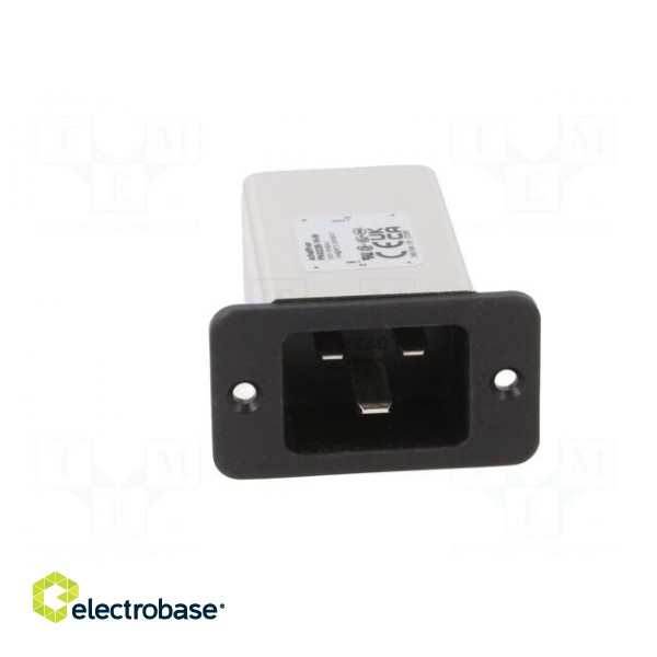 Connector: AC supply | socket | male | 16A | 250VAC | C14 (E) | -25÷85°C фото 9