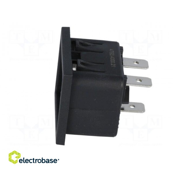Connector: AC supply | socket | male | 16A | 250VAC | IEC 60320 paveikslėlis 3