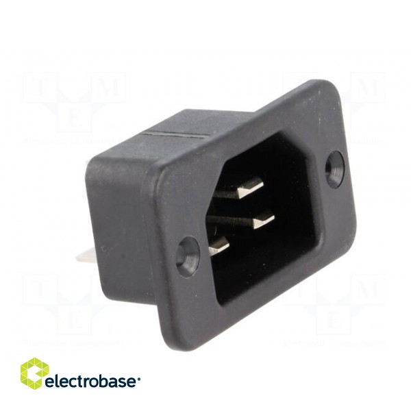 Connector: AC supply | socket | male | 16A | 250VAC | IEC 60320 | C22 image 8