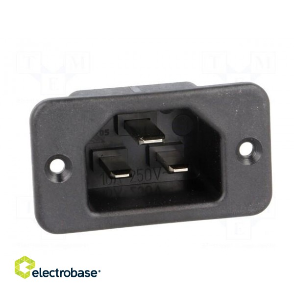 Connector: AC supply | socket | male | 16A | 250VAC | IEC 60320 | C22 paveikslėlis 9