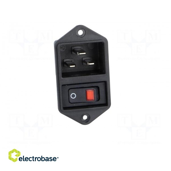 Connector: AC supply | socket | male | 16A | 250VAC | IEC 60320 | max.8mm фото 9