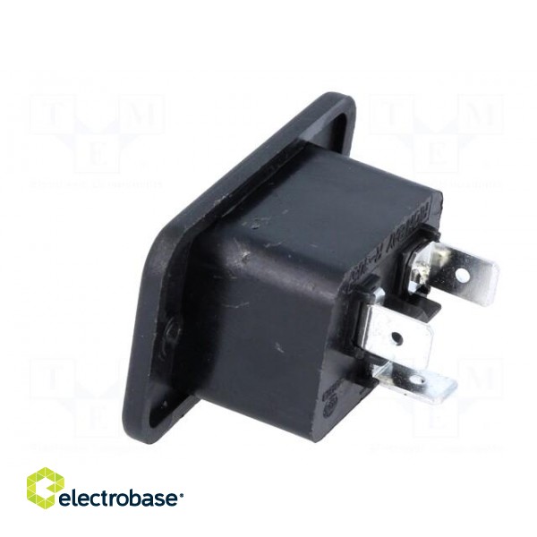 Connector: AC supply | socket | male | 16A | IEC 60320 | C20 (I) | 250VDC image 4