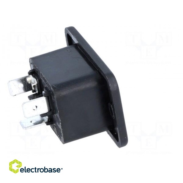Connector: AC supply | socket | male | 16A | IEC 60320 | C20 (I) | 250VDC image 7