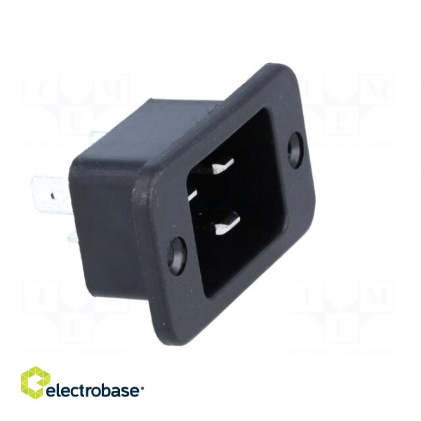 Connector: AC supply | socket | male | 16A | IEC 60320 | C20 (I) | 70°C image 8