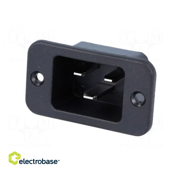 Connector: AC supply | socket | male | 16A | IEC 60320 | C20 (I) | 70°C image 2