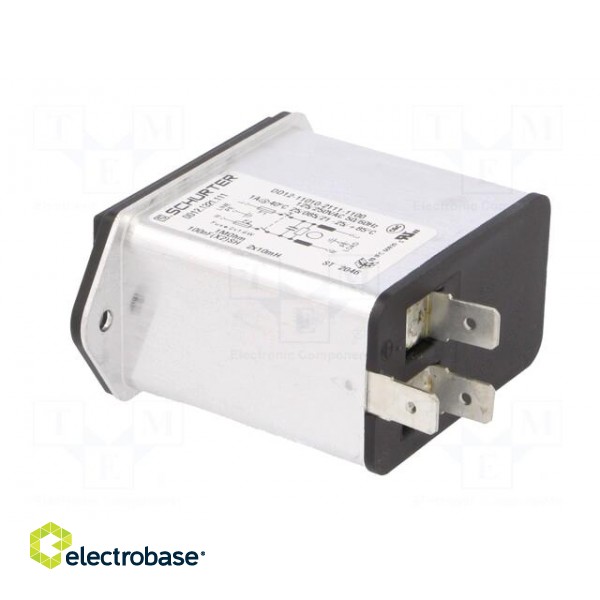 Connector: AC supply | socket | male | 1A | 250VAC | C14 (E),shielded image 4