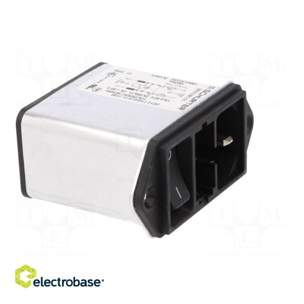 Connector: AC supply | socket | male | 1A | 250VAC | C14 (E),shielded image 8