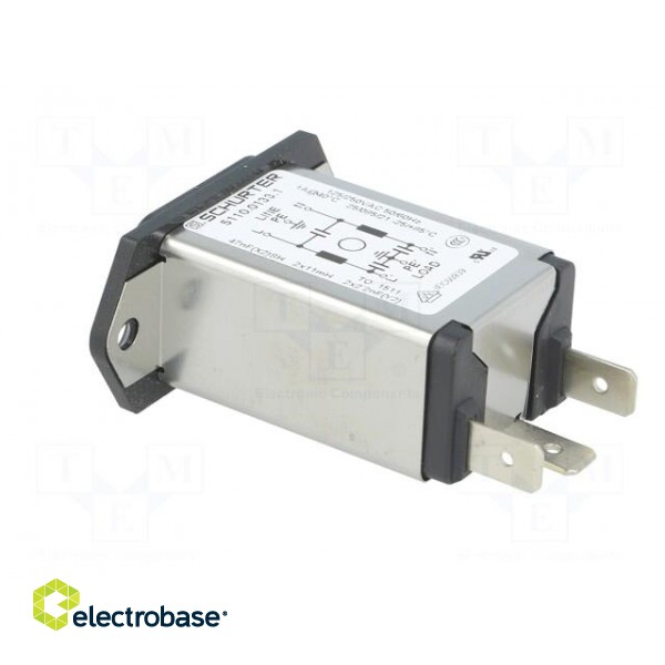 Connector: AC supply | socket | male | 1A | 250VAC | IEC 60320 | C14 (E) image 4