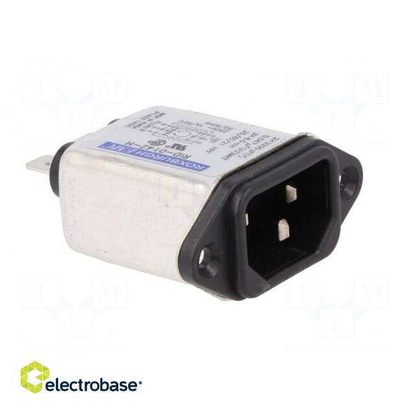 Connector: AC supply | socket | male | 1A | 250VAC | IEC 60320 | -25÷85°C фото 8