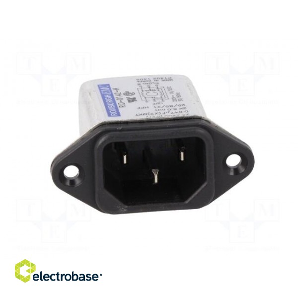 Connector: AC supply | socket | male | 1A | 250VAC | IEC 60320 | C14 (E) image 9