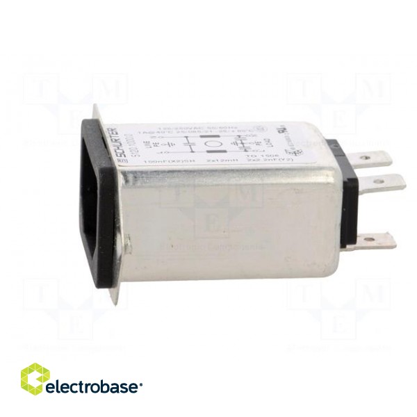 Connector: AC supply | socket | male | 1A | 250VAC | IEC 60320 | -25÷85°C фото 3