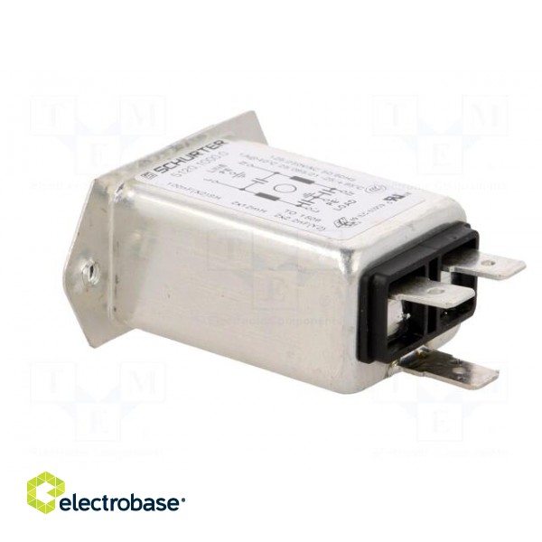 Connector: AC supply | socket | male | 1A | 250VAC | IEC 60320 | -25÷85°C paveikslėlis 4