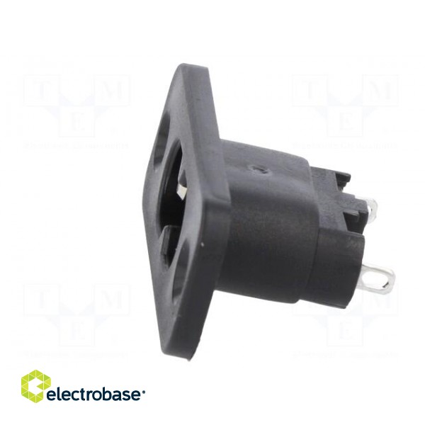 Connector: AC supply | socket | male | 2.5A | 250VAC | IEC 60320 | 28mm image 3