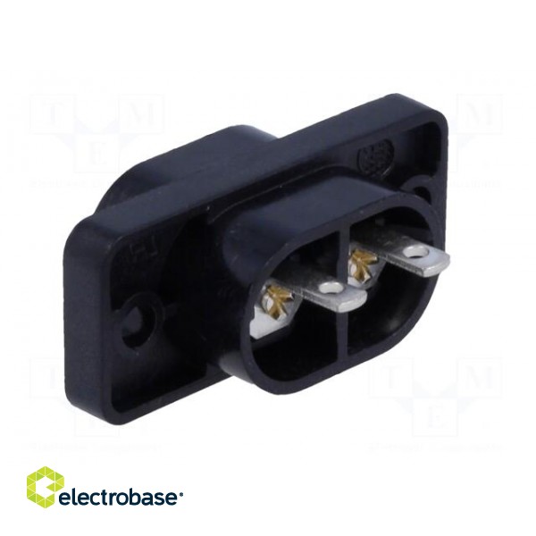 Connector: AC supply | socket | male | 2.5A | 250VAC | IEC 60320 | PIN: 2 paveikslėlis 4