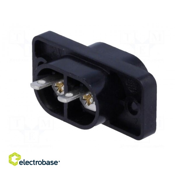 Connector: AC supply | socket | male | 2.5A | 250VAC | IEC 60320 | PIN: 2 paveikslėlis 6