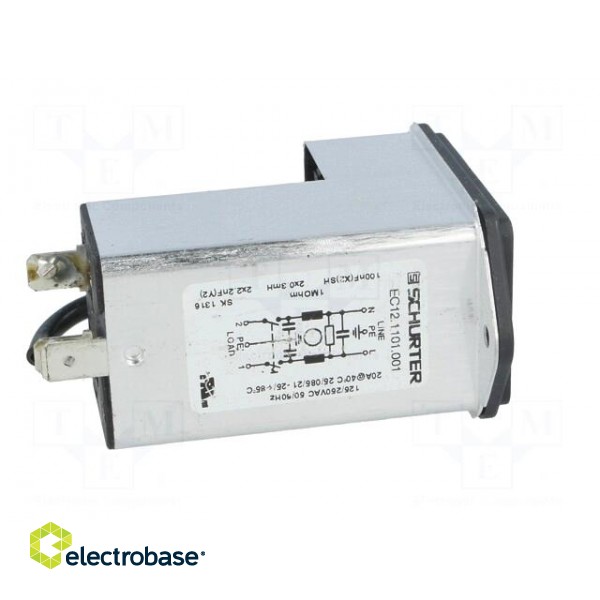 Connector: AC supply | socket | male | 20A | 250VAC | IEC 60320 | C20 (I) image 7