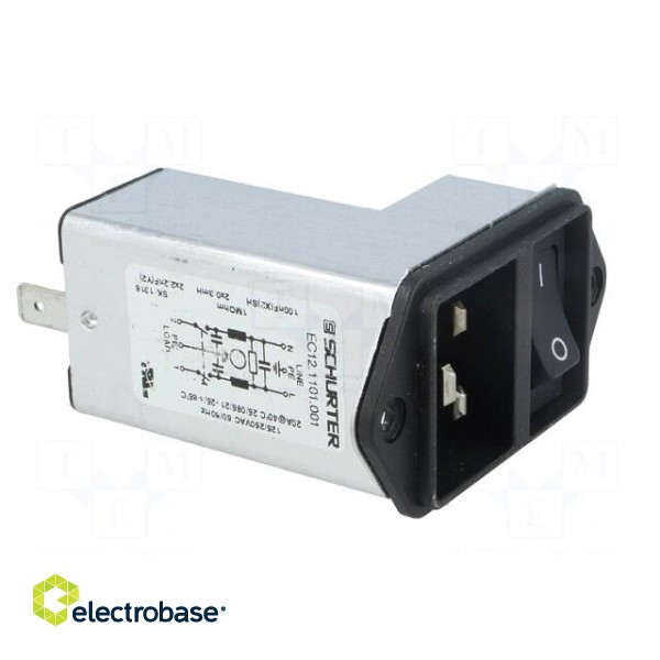 Connector: AC supply | socket | male | 20A | 250VAC | IEC 60320 | C20 (I) image 8