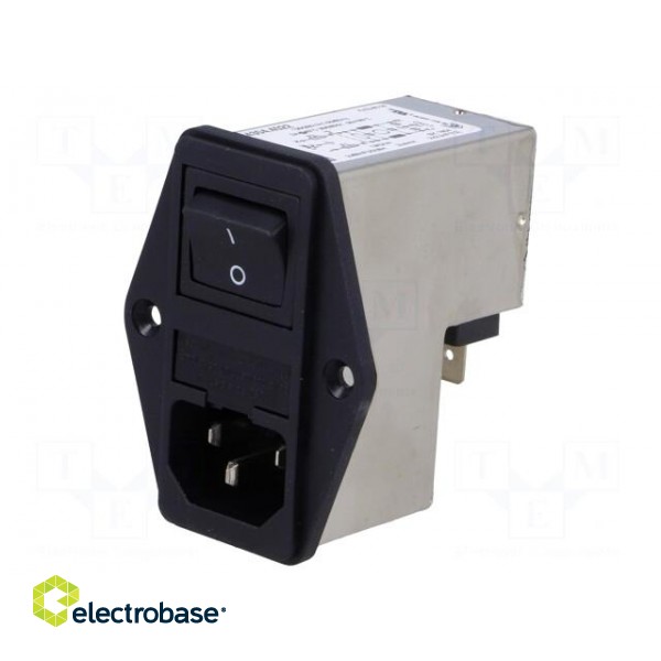 Connector: AC supply | socket | male | 2A | 250VAC | IEC 60320 | -25÷85°C paveikslėlis 1