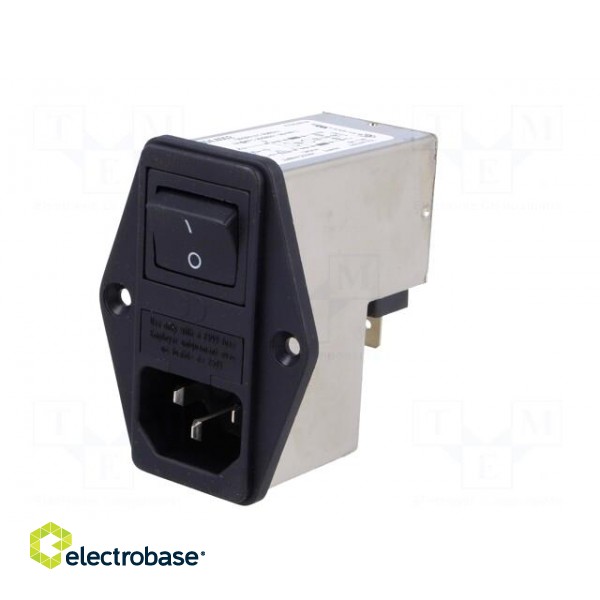 Connector: AC supply | socket | male | 2A | 250VAC | IEC 60320 | -25÷85°C paveikslėlis 2