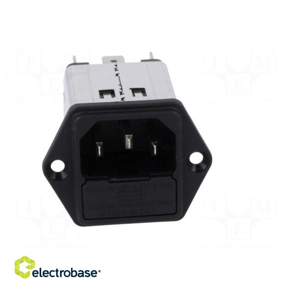 Connector: AC supply | socket | male | 2A | 250VAC | IEC 60320 | 4mH image 9