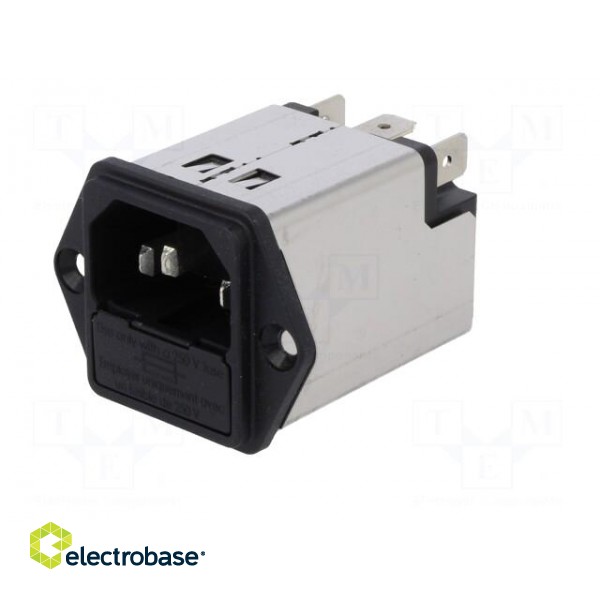 Connector: AC supply | socket | male | 2A | 250VAC | IEC 60320 | 4mH image 2