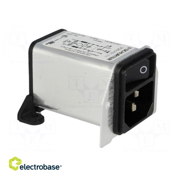 Connector: AC supply | socket | male | 2A | 250VAC | IEC 60320 | -25÷85°C paveikslėlis 8