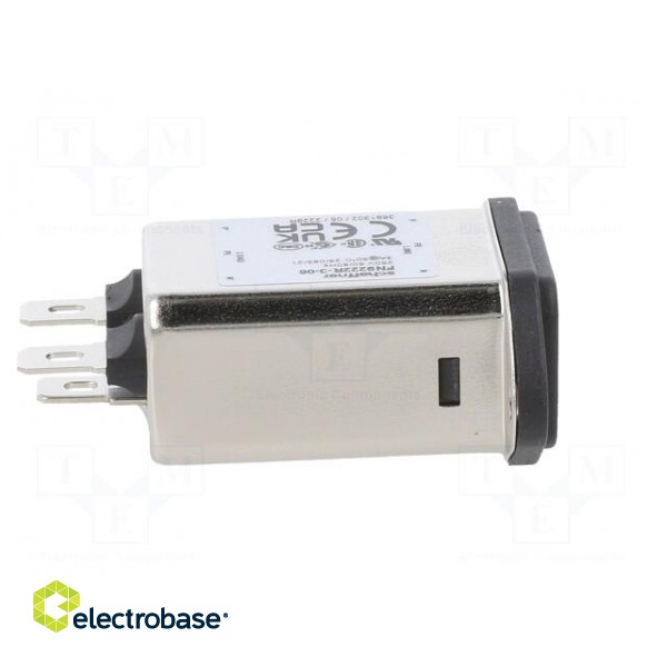 Connector: AC supply | socket | male | 3A | 250VAC | C14 (E) | -25÷85°C фото 7