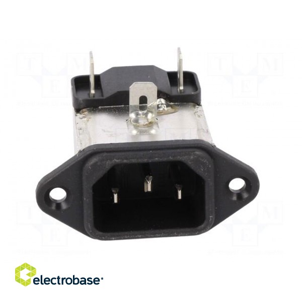Connector: AC supply | socket | male | 3A | 250VAC | IEC 60320 | -25÷85°C paveikslėlis 9