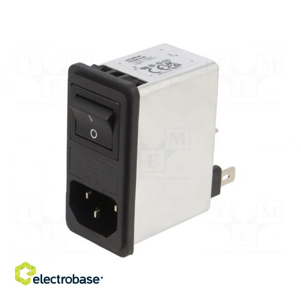 Connector: AC supply | socket | male | 4A | 250VAC | C14 (E) | -25÷85°C фото 1
