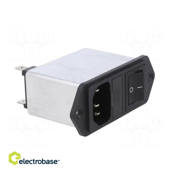 Connector: AC supply | socket | male | 4A | 250VAC | C14 (E) | -25÷85°C фото 8