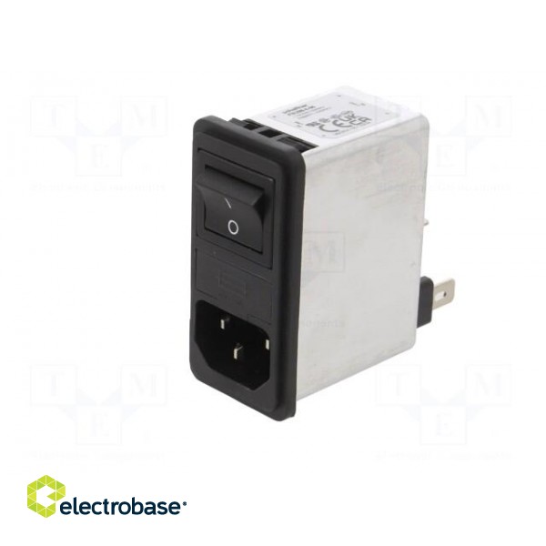Connector: AC supply | socket | male | 4A | 250VAC | C14 (E) | -25÷85°C фото 2