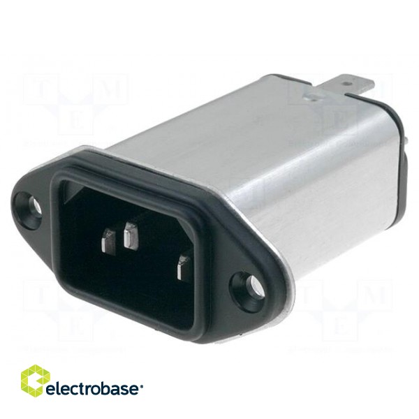 Connector: AC supply | socket | male | 4A | 250VAC | IEC 60320 | -25÷85°C