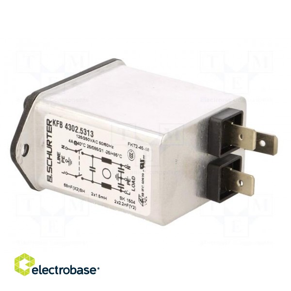 Connector: AC supply | socket | male | 4A | 250VAC | IEC 60320 | -25÷85°C фото 4