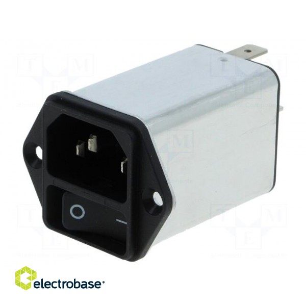 Connector: AC supply | socket | male | 4A | 250VAC | IEC 60320 | -25÷85°C фото 1