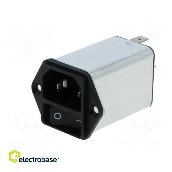 Connector: AC supply | socket | male | 4A | 250VAC | IEC 60320 | -25÷85°C image 2