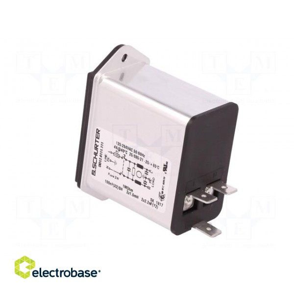 Connector: AC supply | socket | male | 4A | 250VAC | IEC 60320 | 1.5mH фото 4