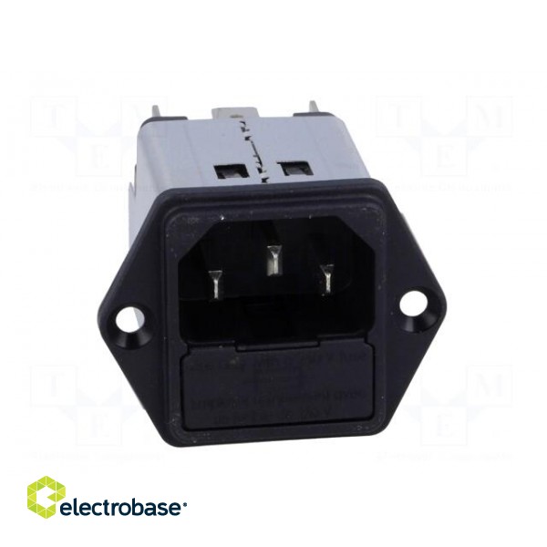 Connector: AC supply | socket | male | 4A | 250VAC | IEC 60320 | C14 (E) image 9