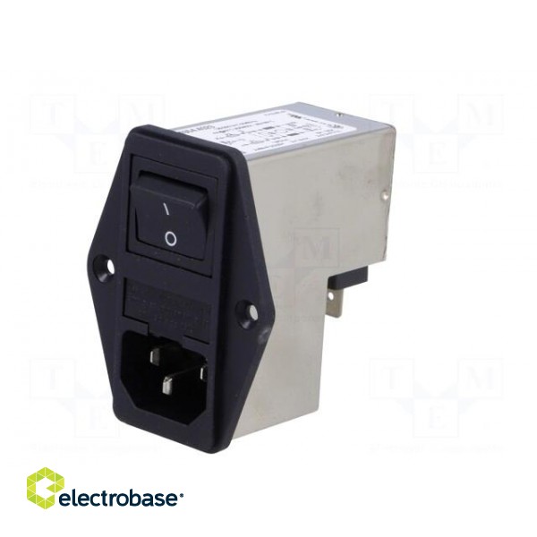 Connector: AC supply | socket | male | 4A | 250VAC | IEC 60320 | -25÷85°C paveikslėlis 2