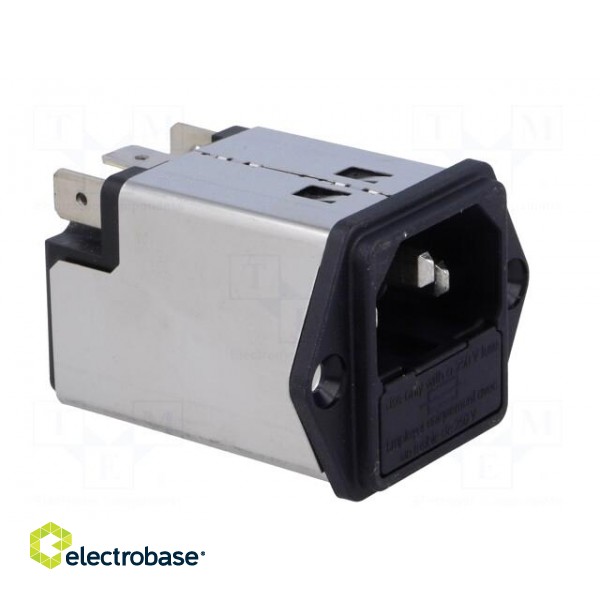 Connector: AC supply | socket | male | 4A | 250VAC | IEC 60320 | 1.6mH фото 8