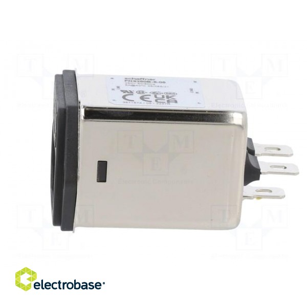 Connector: AC supply | socket | male | 6A | 250VAC | C14 (E) | -25÷85°C фото 3