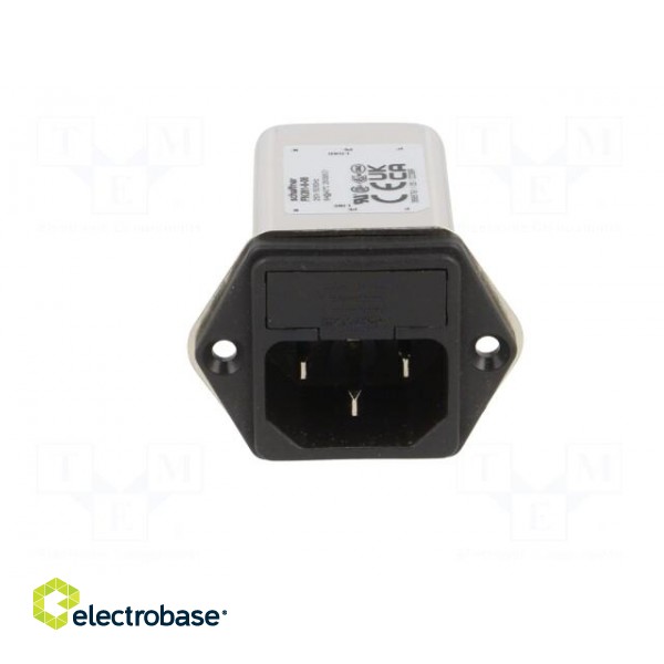 Connector: AC supply | socket | male | 6A | 250VAC | C14 (E) | -25÷85°C фото 9