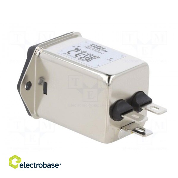 Connector: AC supply | socket | male | 6A | 250VAC | C14 (E) | -25÷85°C фото 4