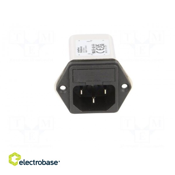 Connector: AC supply | socket | male | 6A | 250VAC | C14 (E) | -25÷85°C фото 8